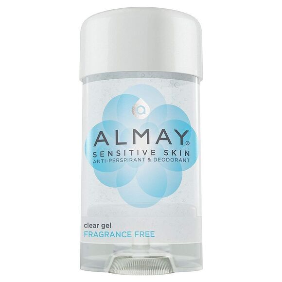 "Sensitive Skin Clear Gel, Anti-Perspirant & Deodorant, Fragrance Free, 2.25-Ou
